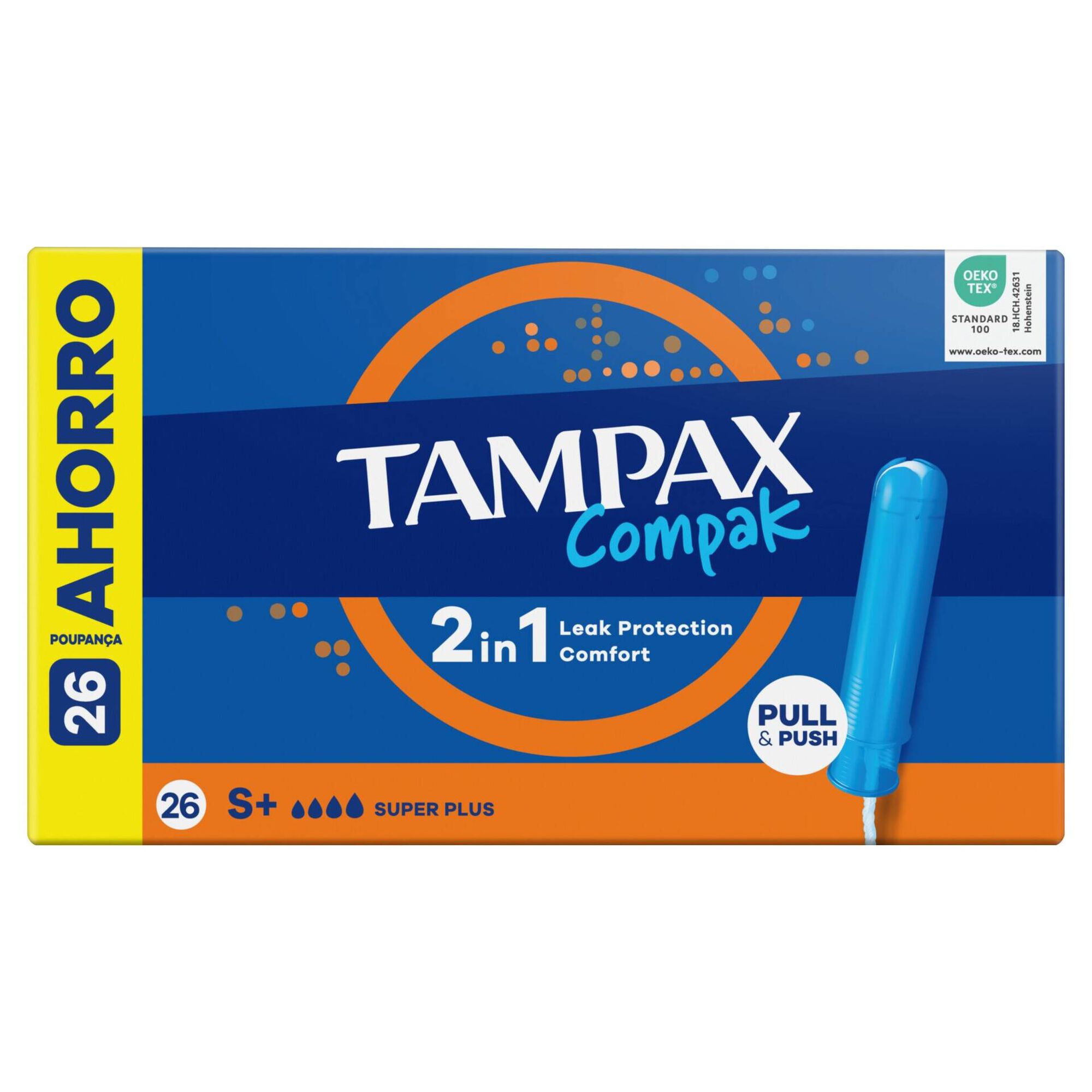 Tamp&atilde;o com Aplicador Compak Super Plus Tampax