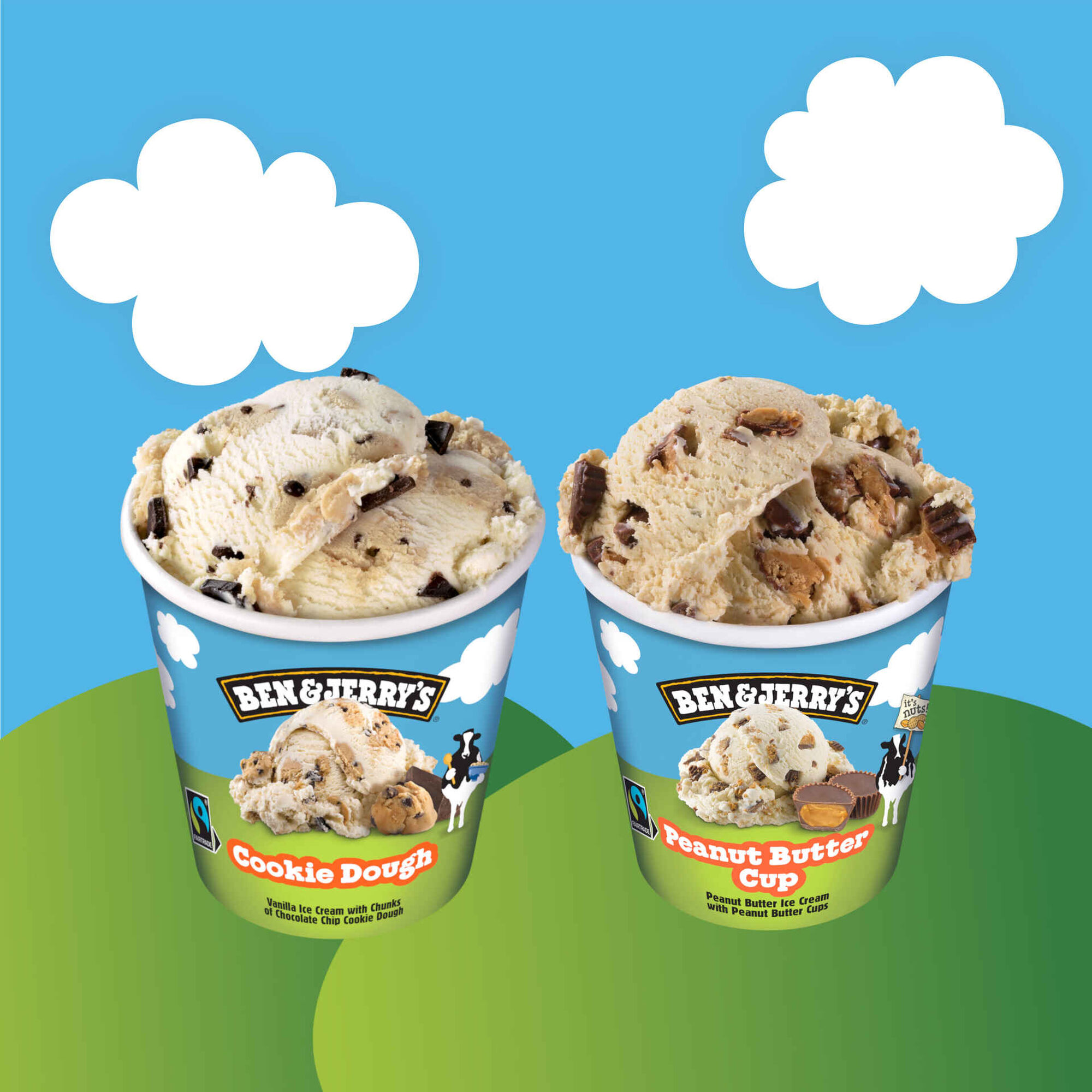 Kit Gelados Cookie Dough e Peanut Butter Cup Kit Gelados Cookie Dough e Peanut Butter Cup
