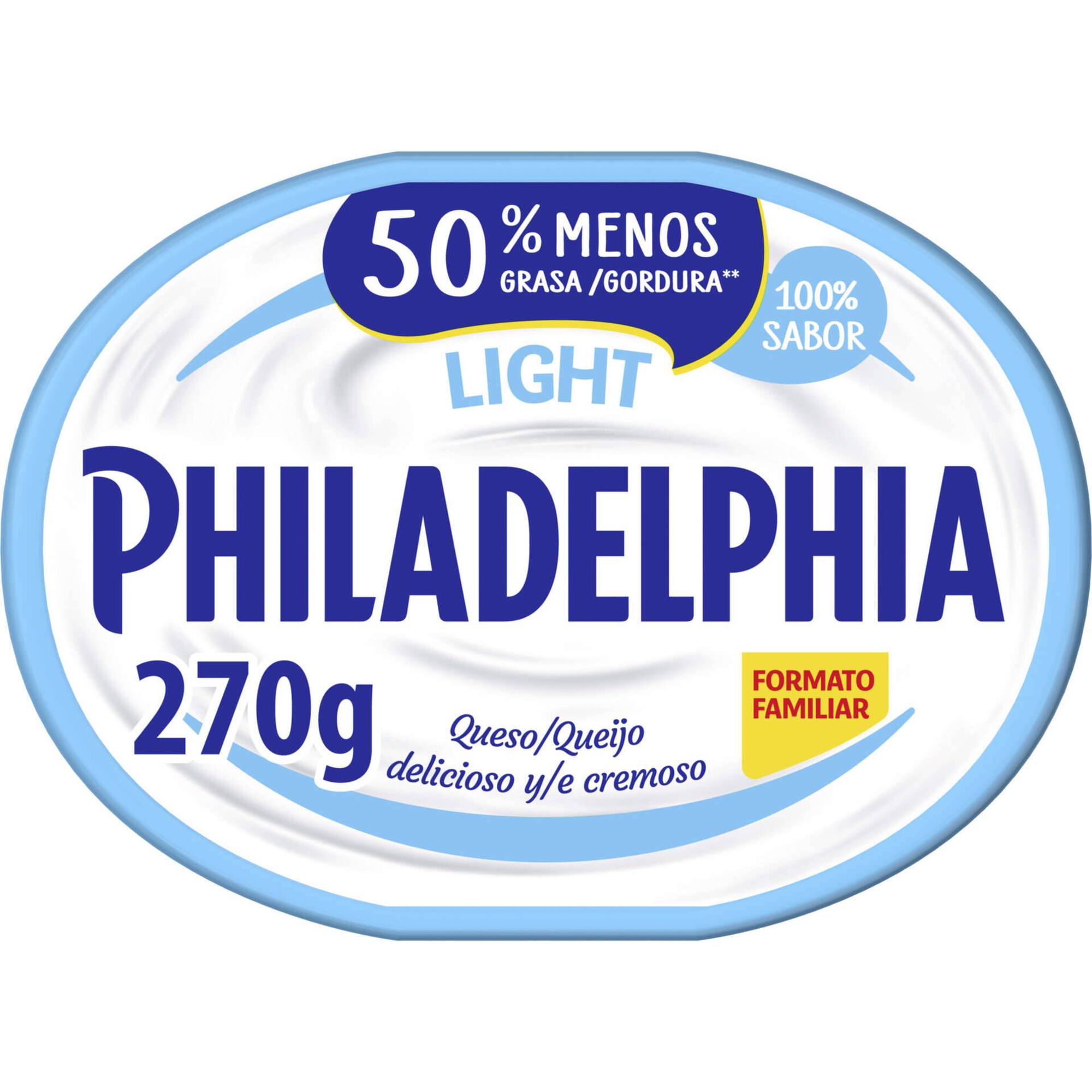 Queijo para Barrar Light Philadelphia