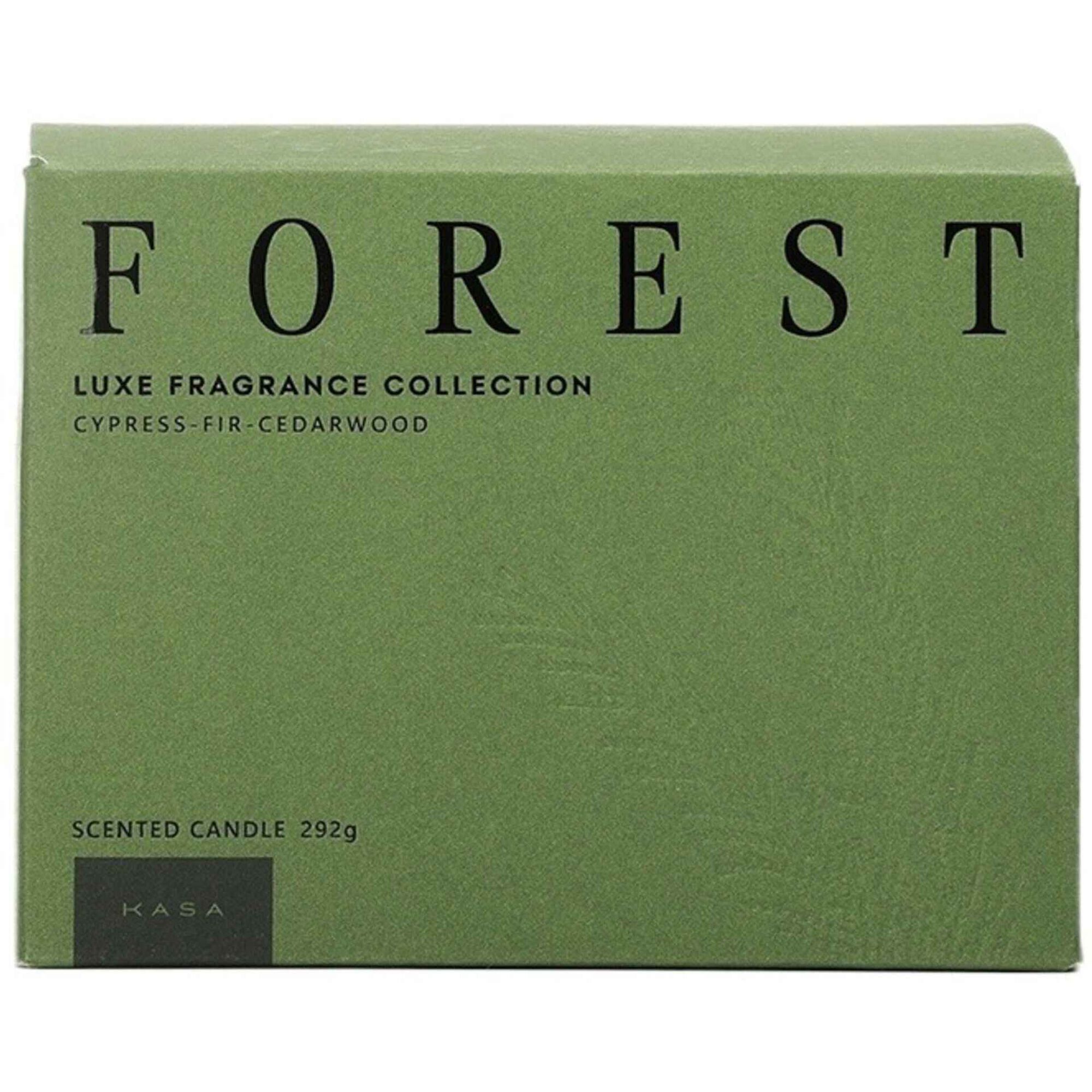 Vela em Copo com Tampa 2 Pavios Forest Verde Kasa