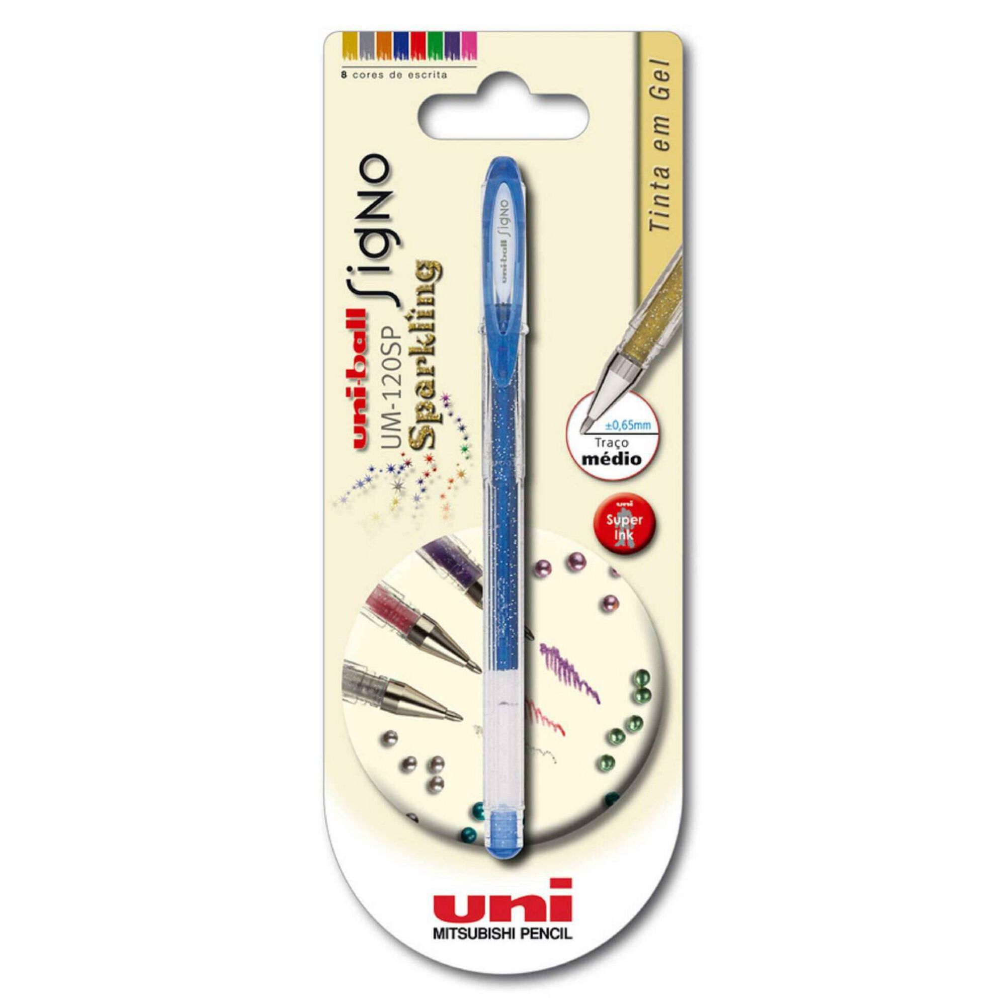Roller Signo Sparkling de Tinta Gel Brilhante (várias cores)