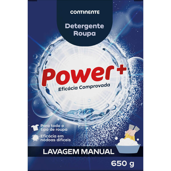Detergente Manual Roupa Pó Power+ Continente