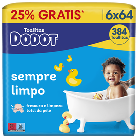 Toalhitas Beb&eacute; Azul Sempre Limpo Dodot
