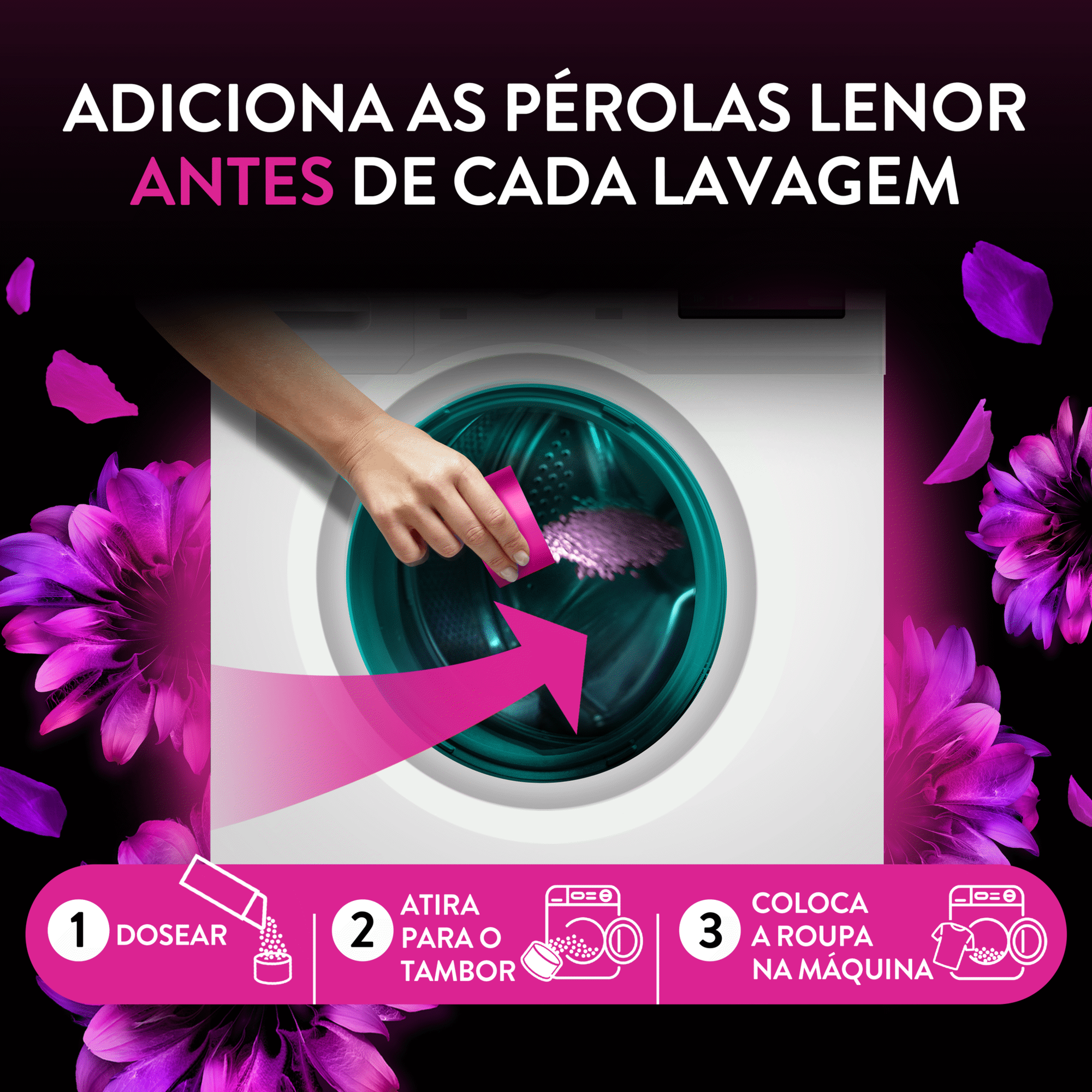 Intensificador Perfume P&eacute;rolas Unstoppables Floral Lenor