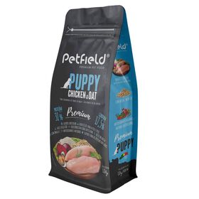 Ra&ccedil;&atilde;o para C&atilde;o J&uacute;nior Premium Frango e Aveia Petfield