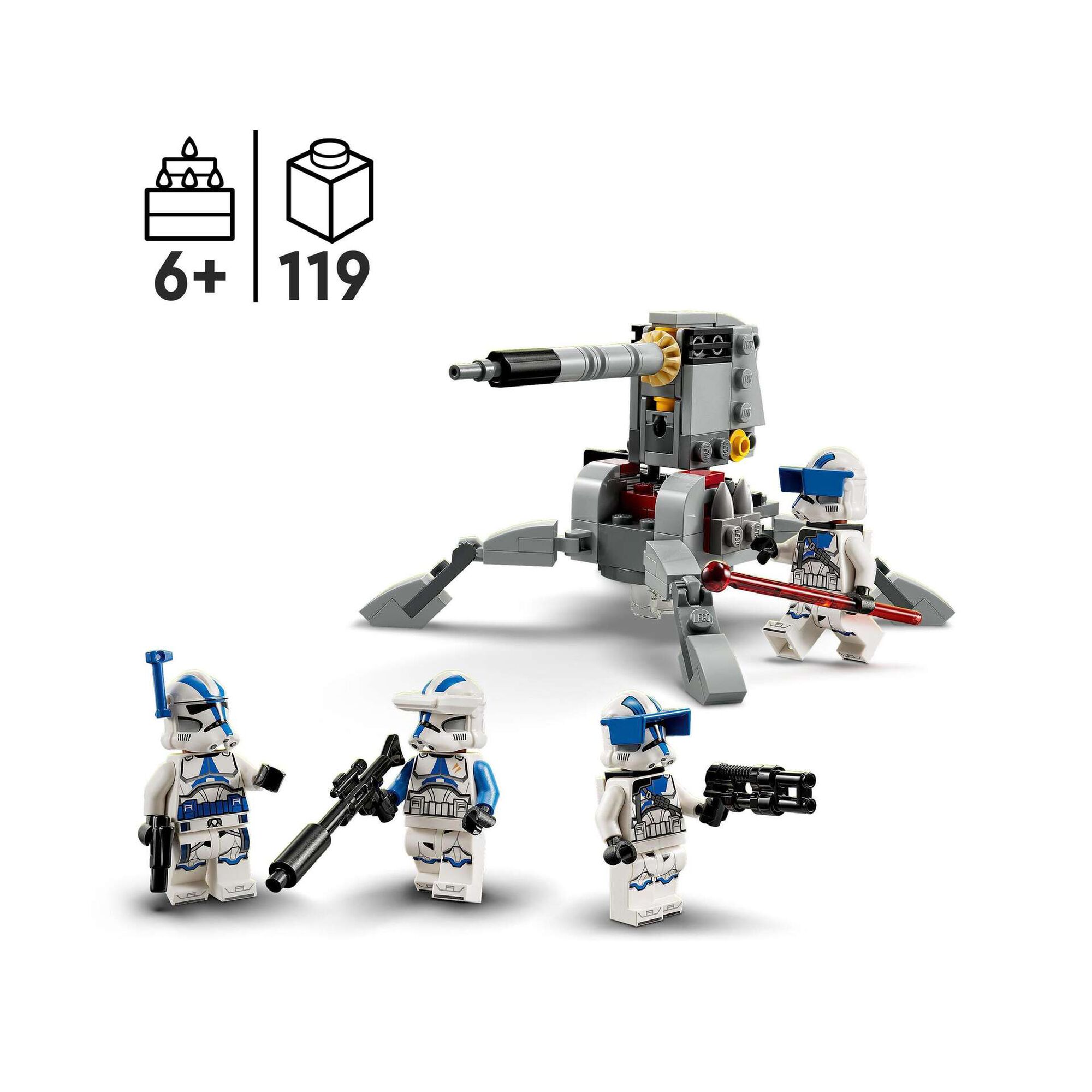 Pack de Combate Clone Troopers da 501ª - 75345