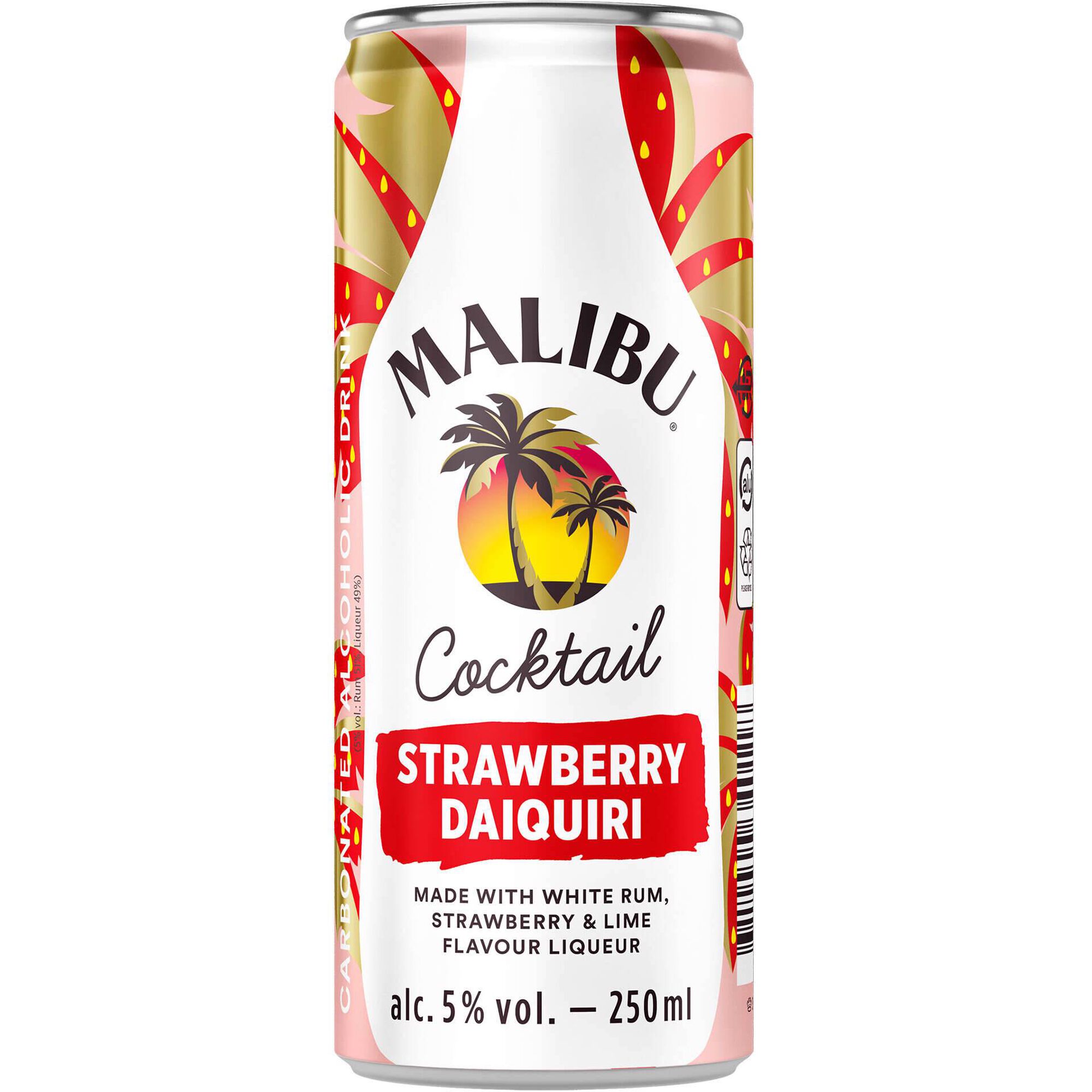 Malibu Strawberry Daiquiri Cocktail