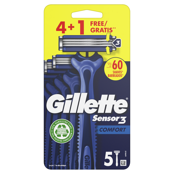 Lâminas Descartáveis Sensor3 Comfort Gillette
