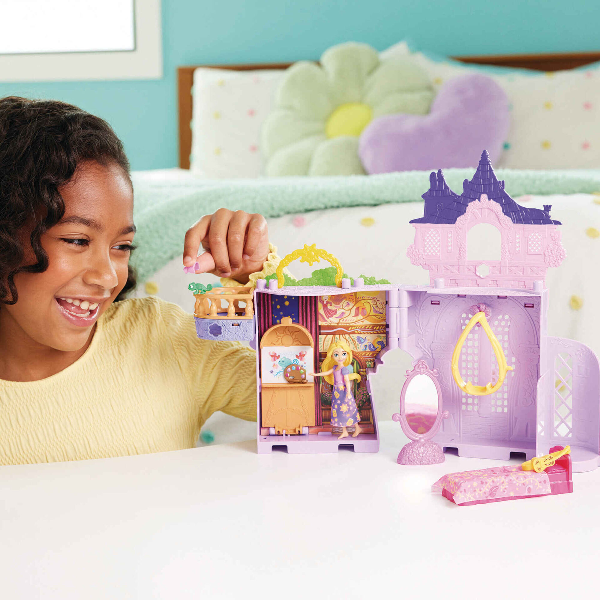 Boneca Mini Rapunzel Com Castelo Boneca Mini Rapunzel Com Castelo
