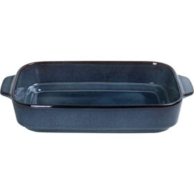 Assadeira Retangular Reativo 38x24cm Azul Kasa