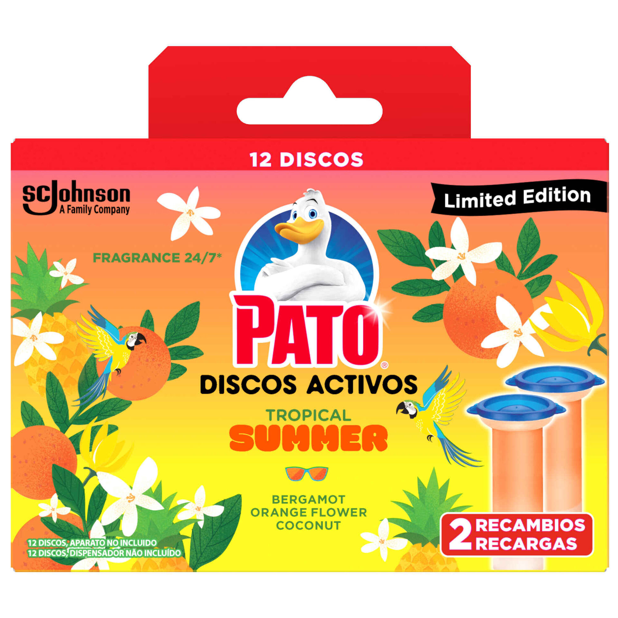 Discos Sanitários Ativos Recarga Cosmic Peach Edição Limitada Discos Sanitários Ativos Recarga Cosmic Peach Edição Limitada