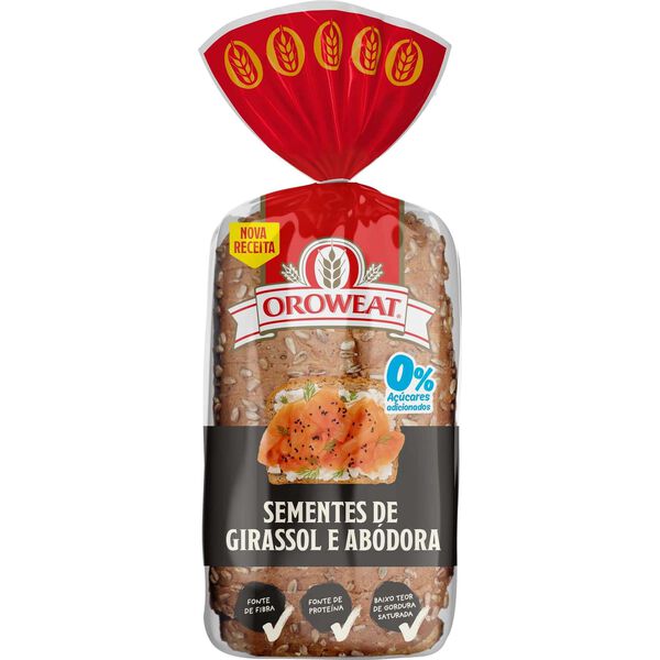 Pão de Forma com Sementes de Girassol e Abóbora com Côdea Oroweat