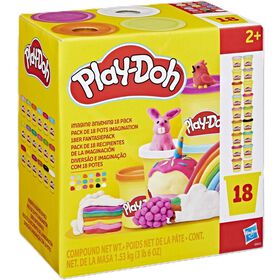 Play-Doh - Pack 18 Potes Divers&atilde;o e Imagina&ccedil;&atilde;o
