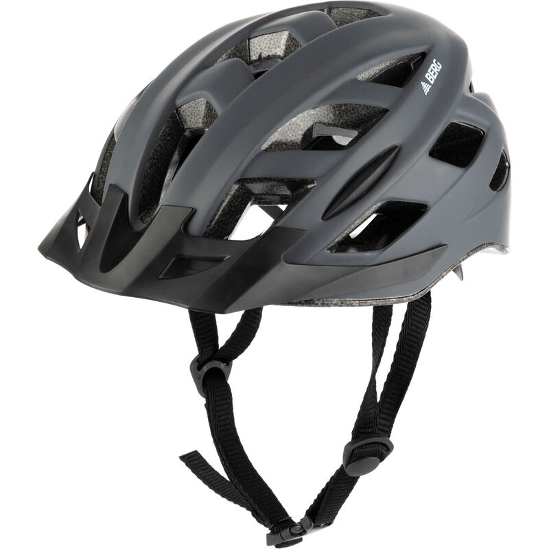 Capacete Bicicleta com Luz 54-58cm Preto Berg