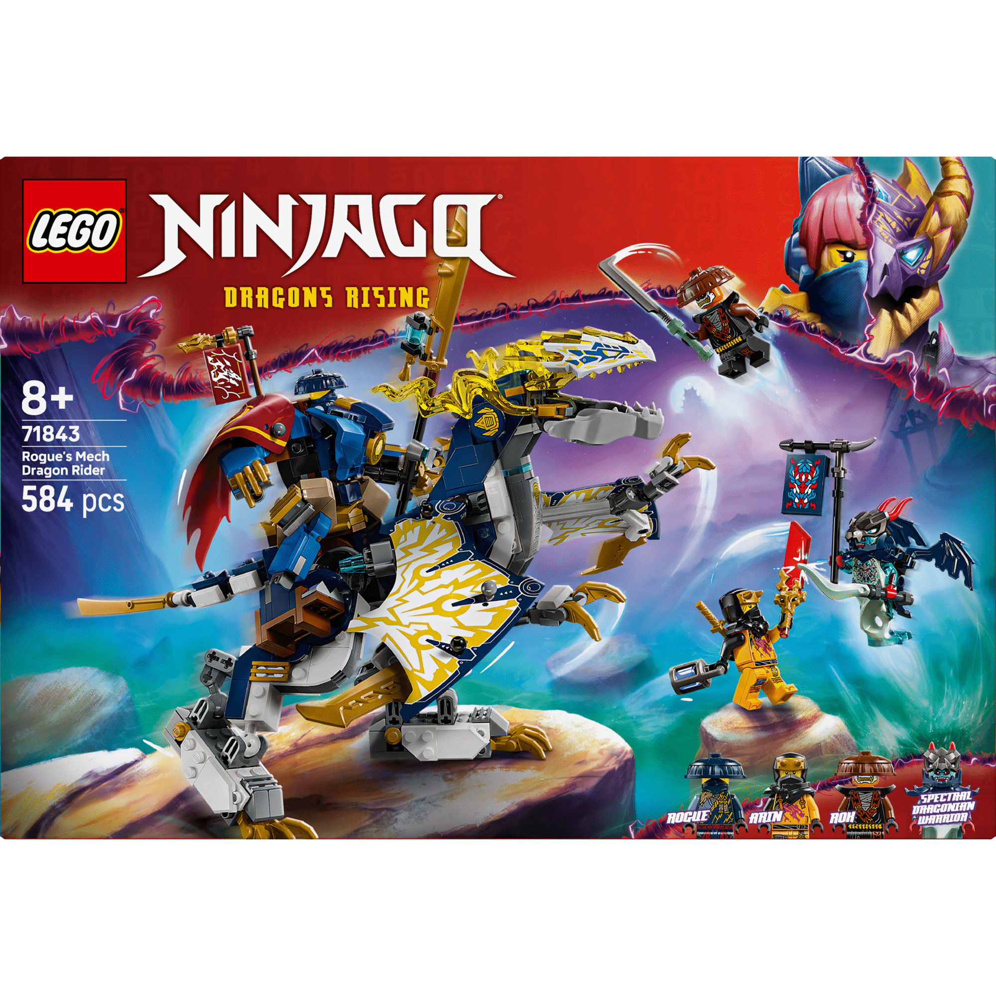 LEGO Ninjago - Mech Piloto de Drag&otilde;es do Rogue - 71843