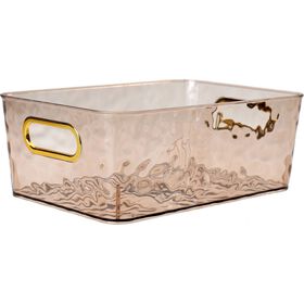 Cesto Acrílico 25x17x9,2cm Rosa