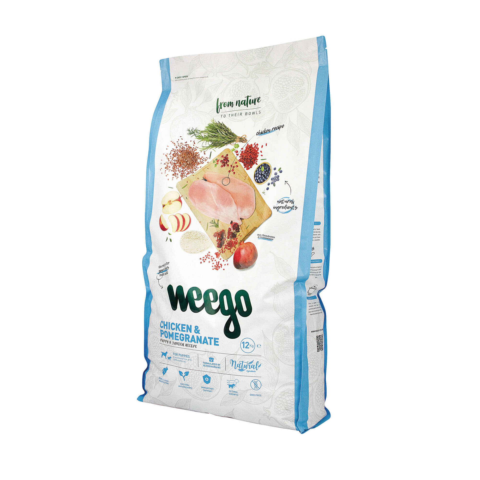 Ra&ccedil;&atilde;o para C&atilde;o J&uacute;nior Frango e Rom&atilde; Weego