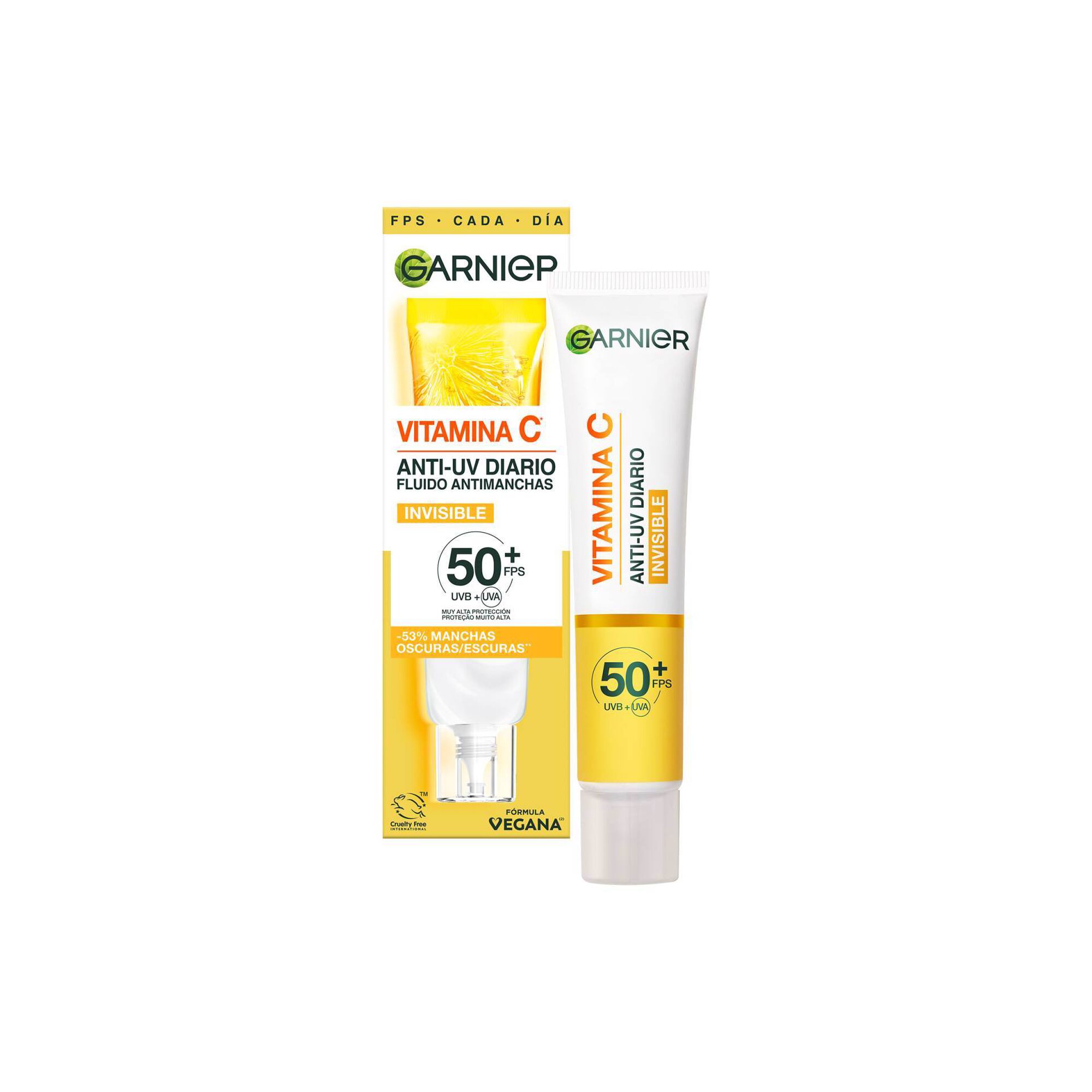 Fluido UV Diário Iluminador Invisível FPS50+ Vitamina C