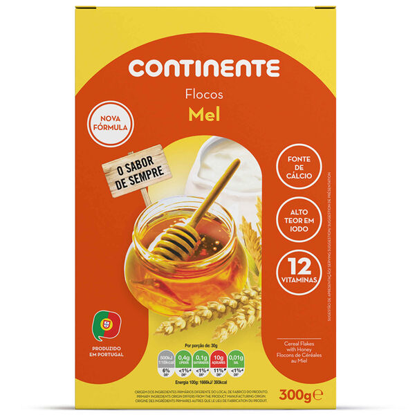Flocos de Cereais com Mel +3A Continente