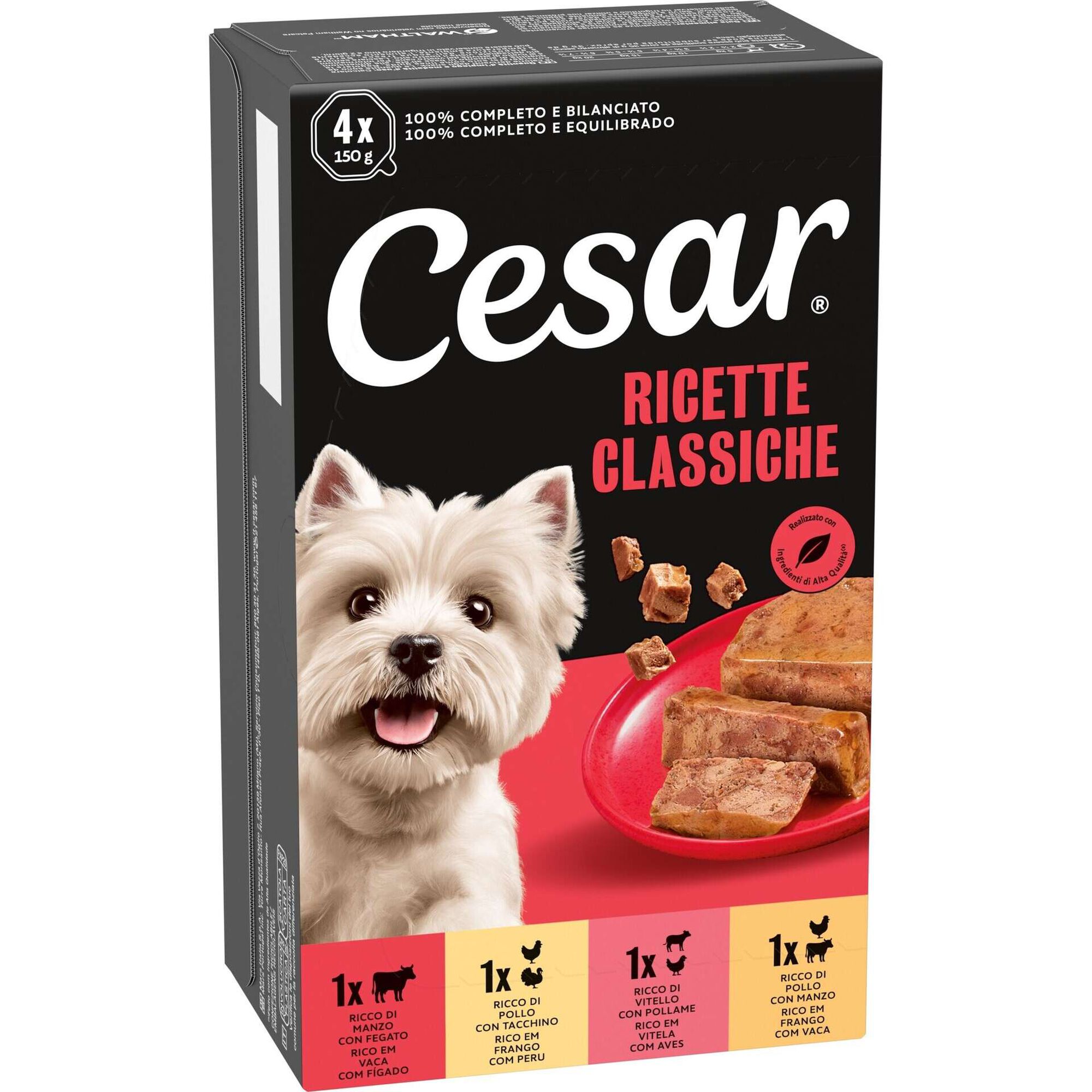 Comida H&uacute;mida para C&atilde;o Adulto Mix Cesar