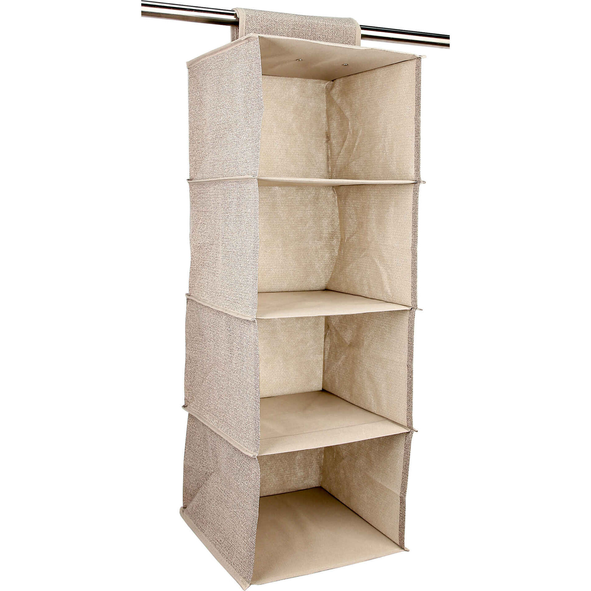 Organizador Armário com 4 Divisórias Bege