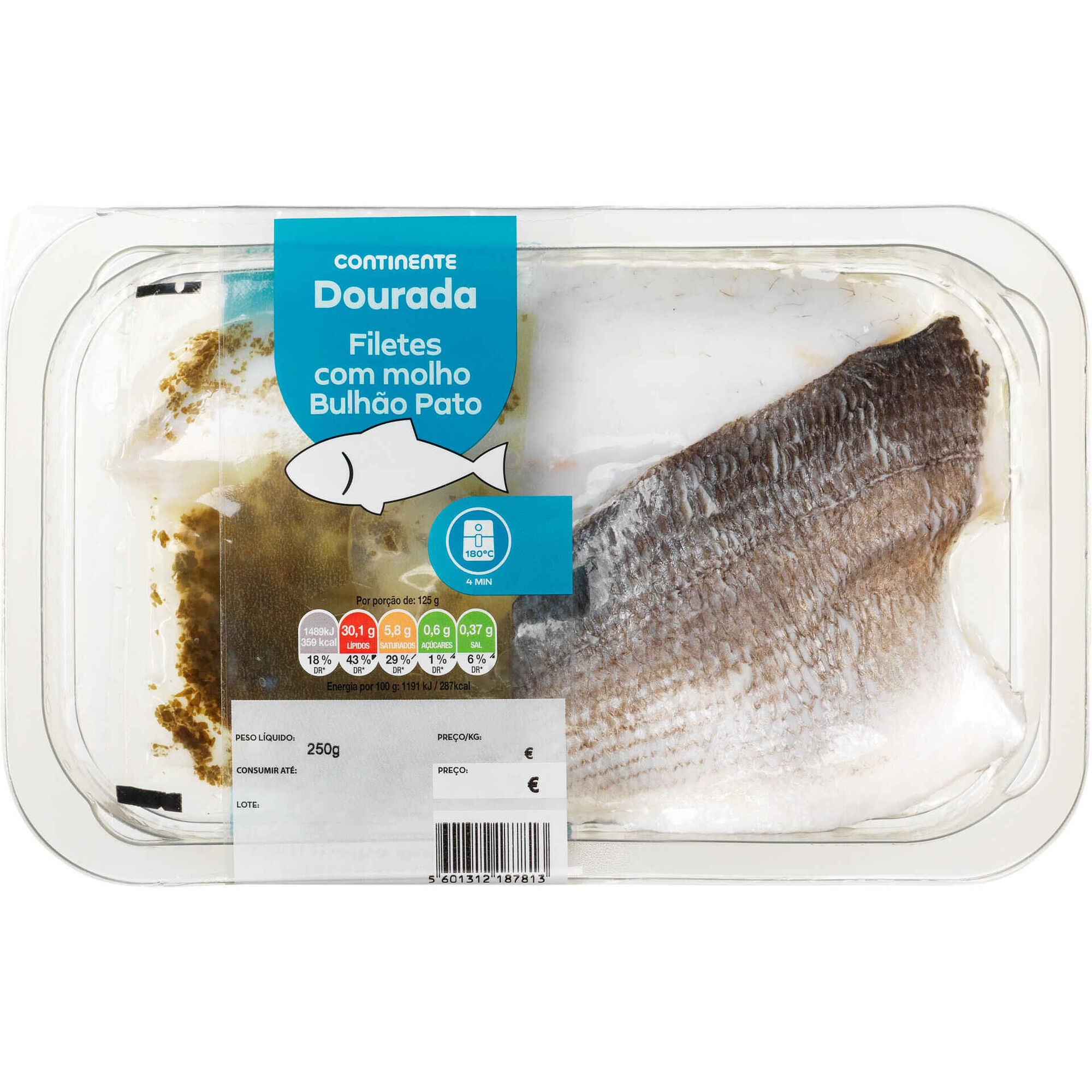 Filetes de Dourada com Molho Bulh&atilde;o Pato Continente