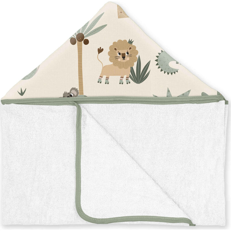 Toalha Banho Bambu Animais da Selva Twinko