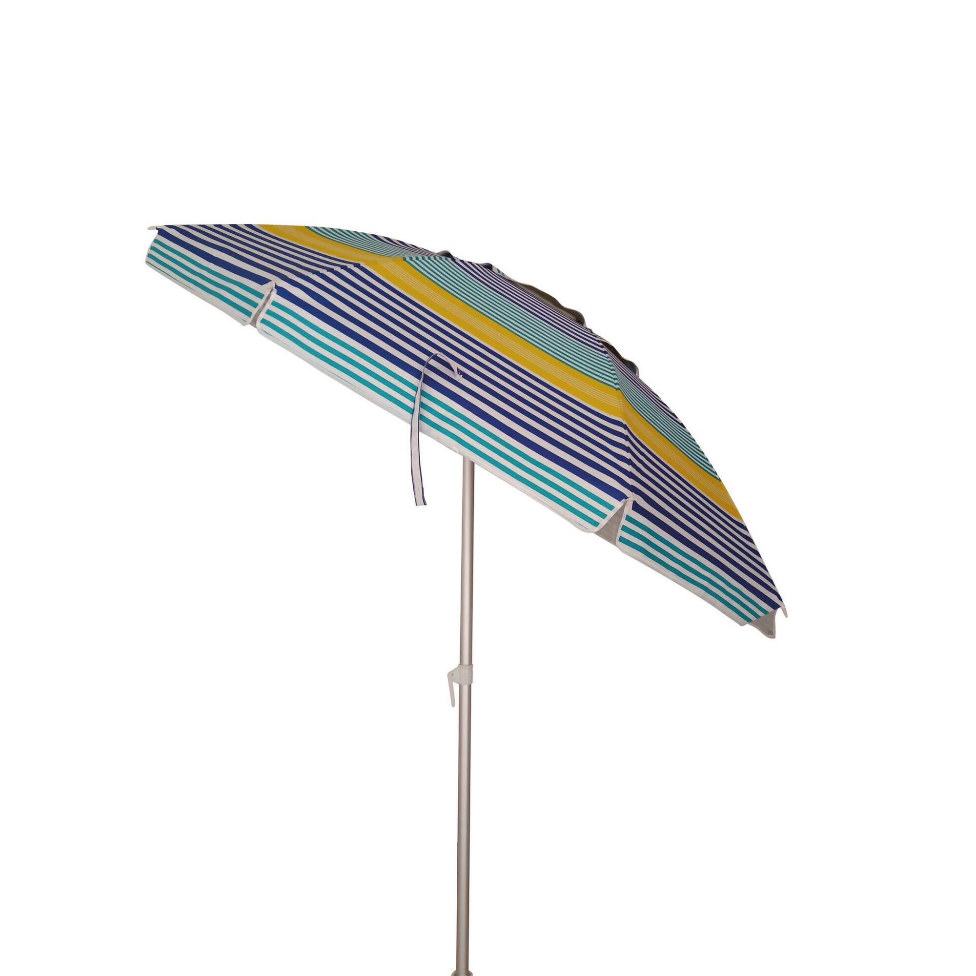 Guarda-Sol de Praia UV Alum&iacute;nio 200cm Riscas Coloridas