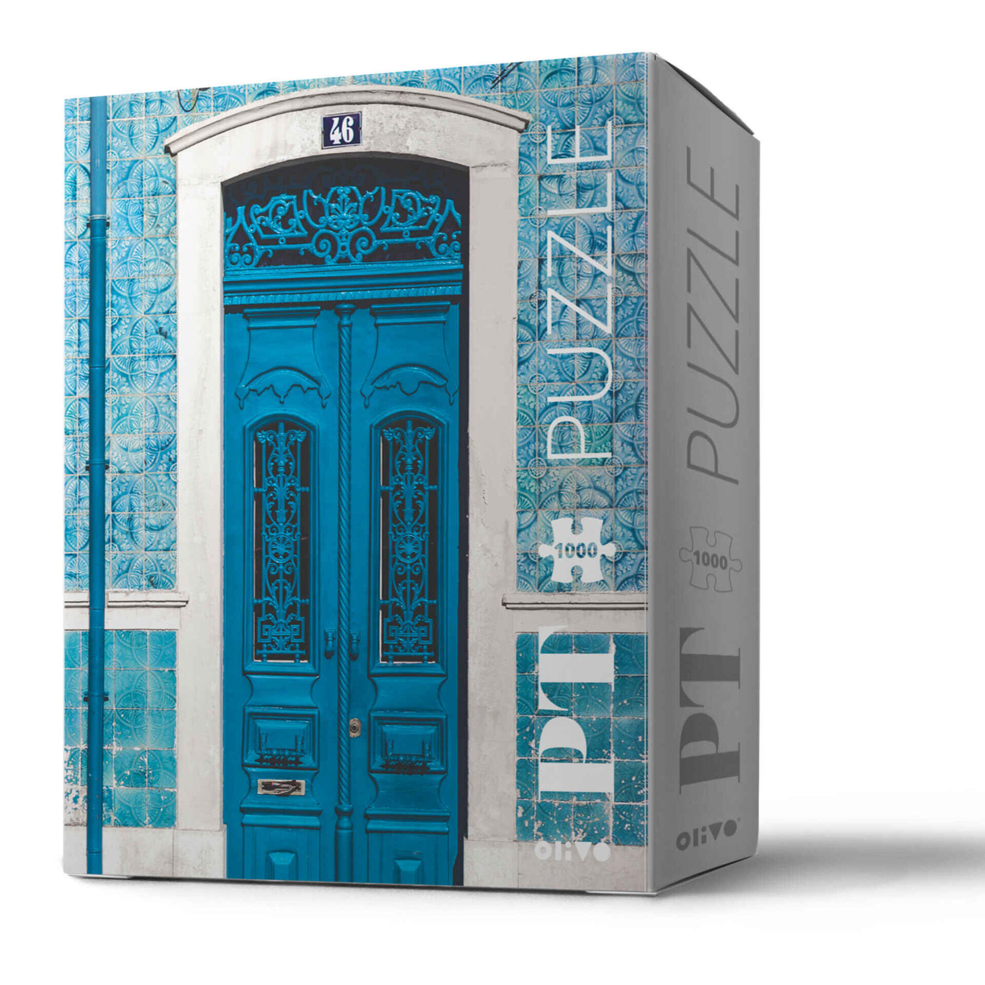 Olivo - Puzzle Fachada Azul 1000 Pe&ccedil;as