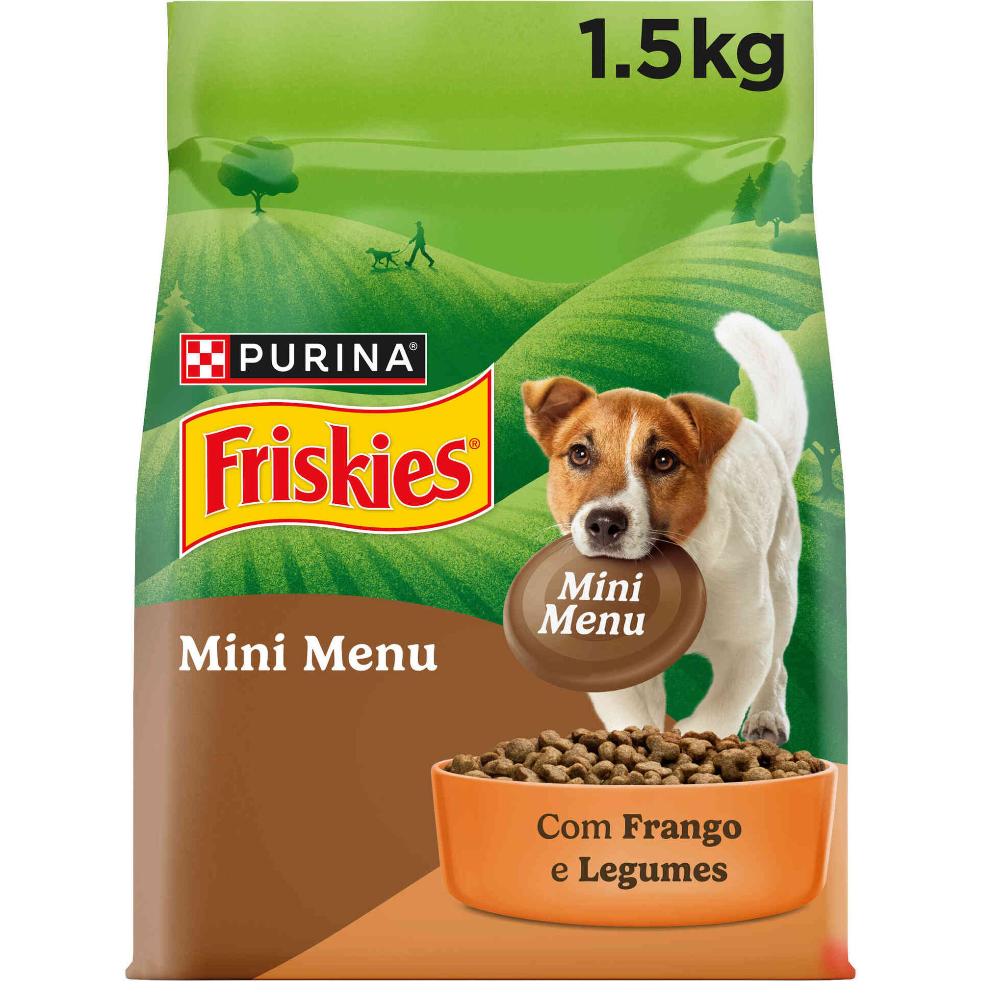 Ra&ccedil;&atilde;o para C&atilde;o Adulto Mini Menu Frango e Legumes Purina Friskies