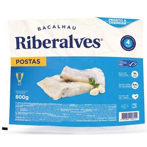 Postas de Bacalhau 4 Meses de Cura MSC Ultracongelado Riberalves