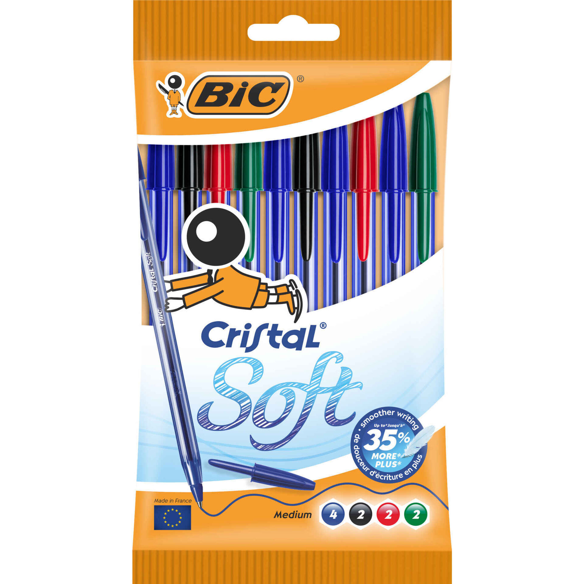 Esferográfica Cristal Soft 4 Cores