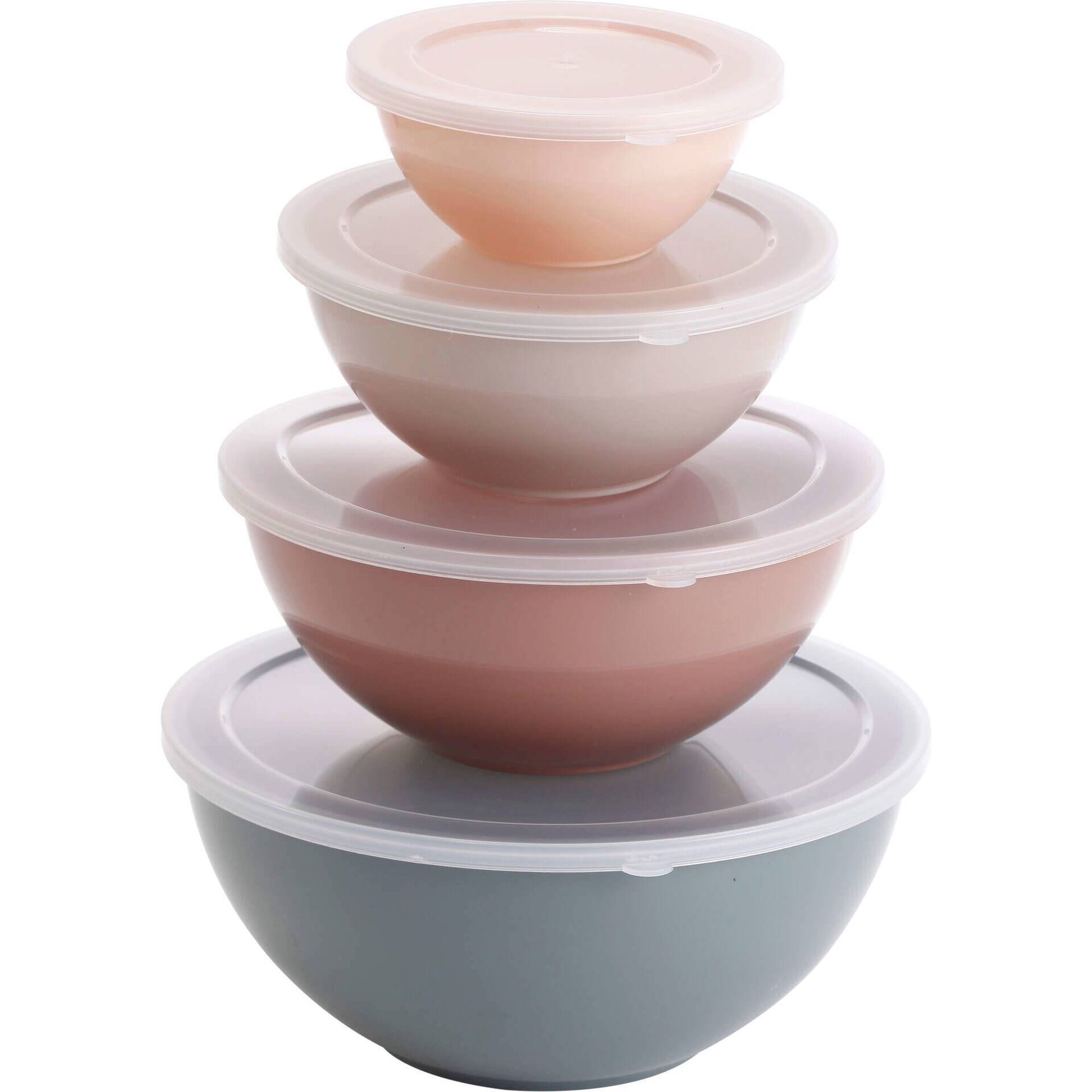 Conjunto 4 Recipientes Redondos com Tampa Kasa