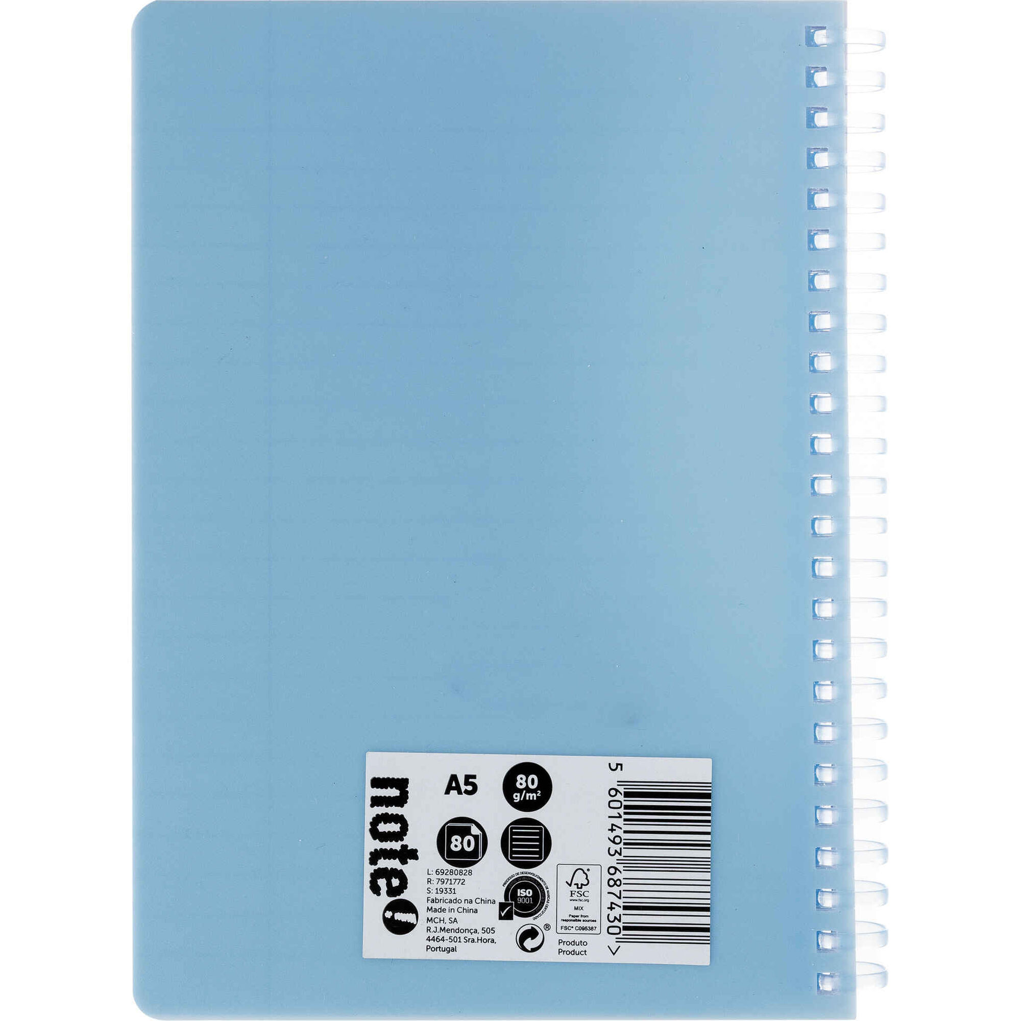 Caderno Soft Espiral A5 Pautado