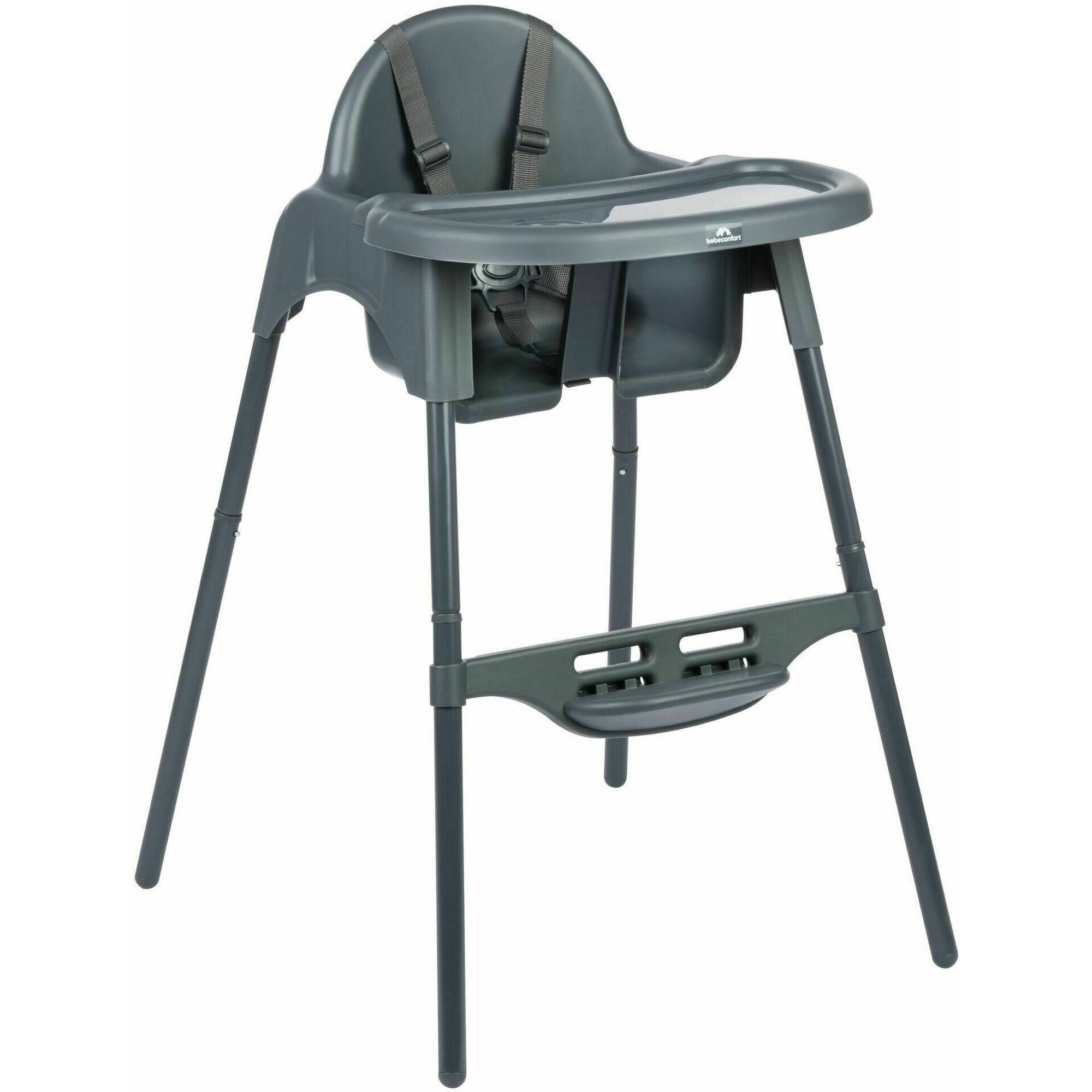 Cadeira de Refeição Evolutiva 2 em 1 Cinza Meely