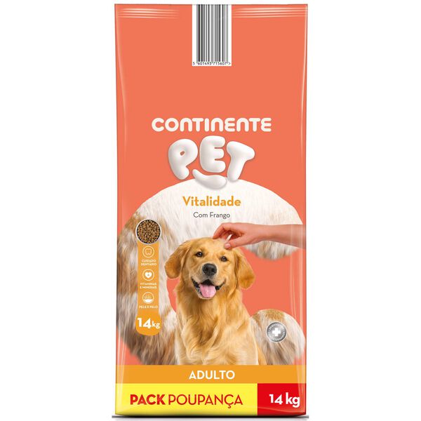 Ração para Cão Adulto Vitalidade Sopa Frango Pack Poupança Continente Pet