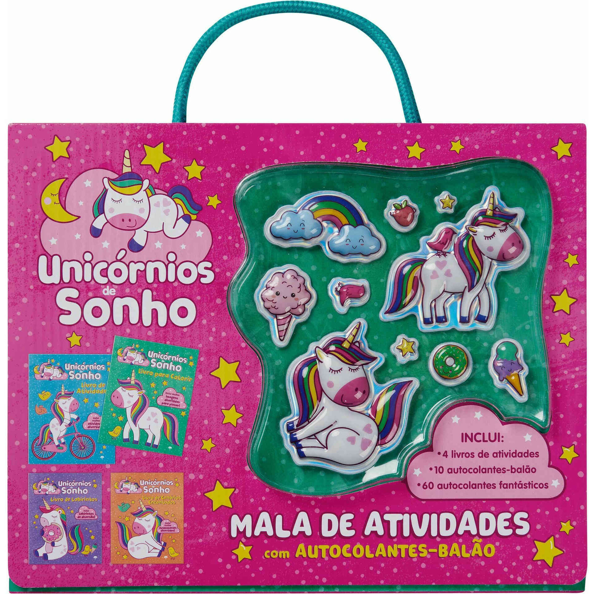 Unicórnios de Sonho - Mala de Atividades com Autocolantes-balão