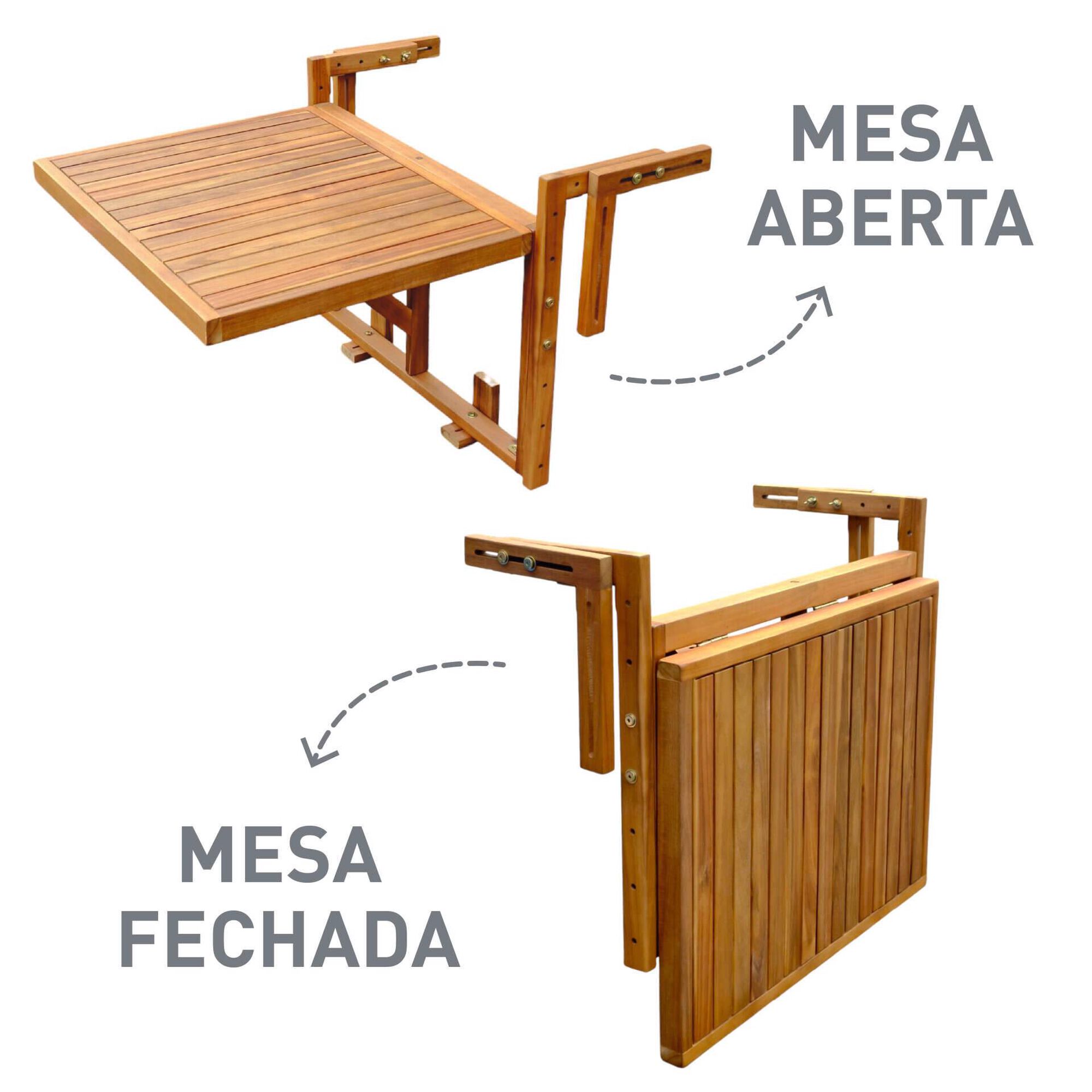 Mesa de Varanda Dobr&aacute;vel Ac&aacute;cia Kasa