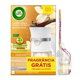 Ambientador Difusor El&eacute;trico Baunilha e Recarga Flor de Cerejeira Air Wick