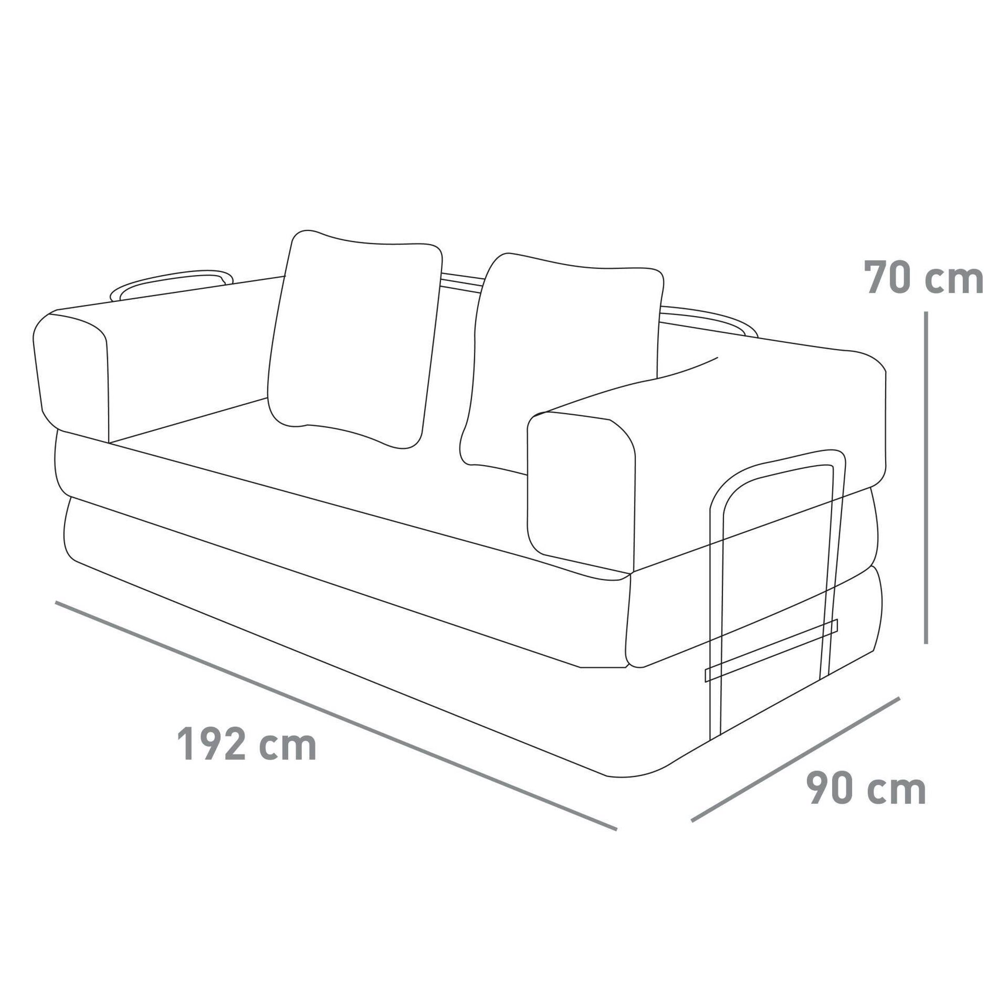 Sof&aacute; Compressivo Multi Posi&ccedil;&otilde;es Castanho Kasa