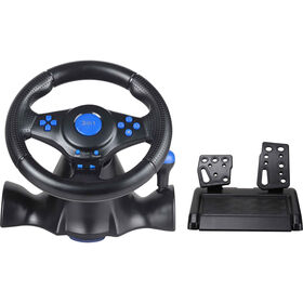 Conjunto Gaming Volante e Pedais (PC, PS2 e PS3)