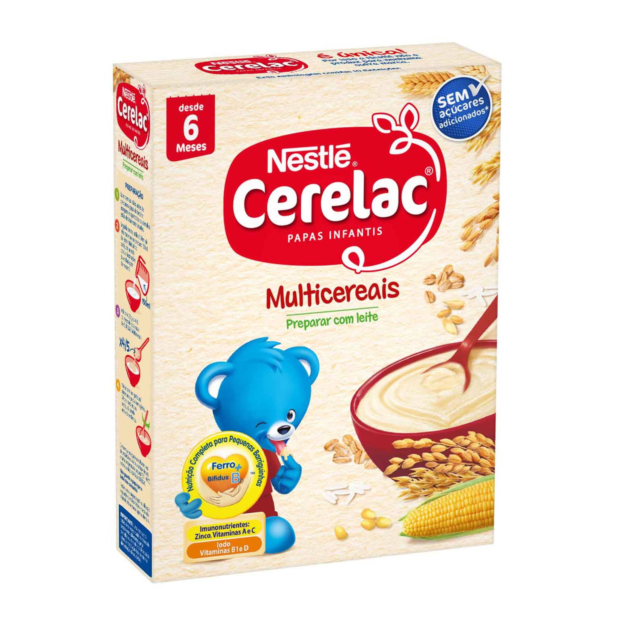 Papa infantil Não Láctea Multicereais +6M