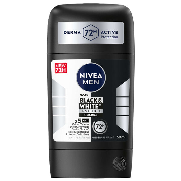 Desodorizante Stick Black & White Original 72H Nivea Men