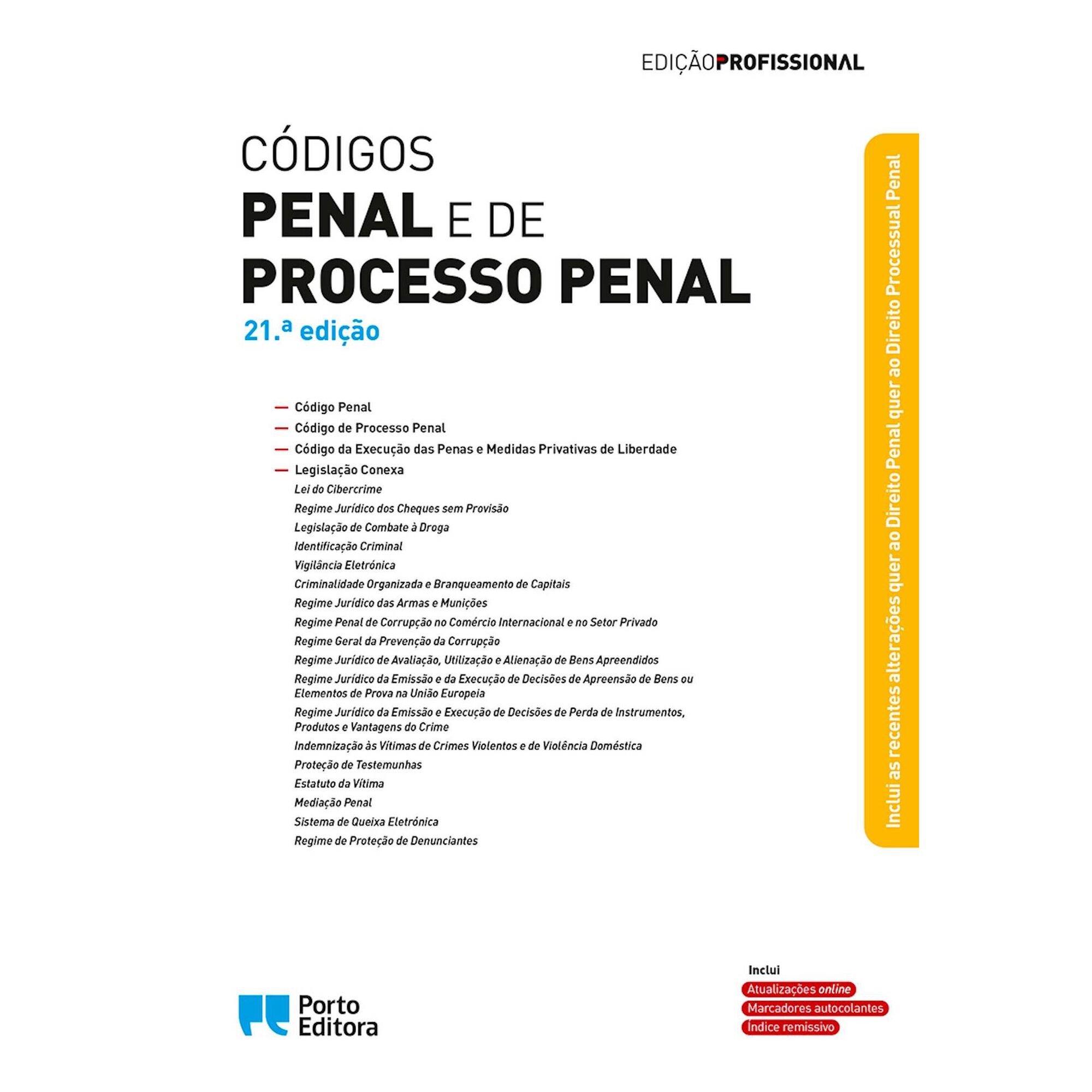 C&oacute;digos Penal e de Processo Penal (21.&ordf; Edi&ccedil;&atilde;o) de Isabel Rocha
