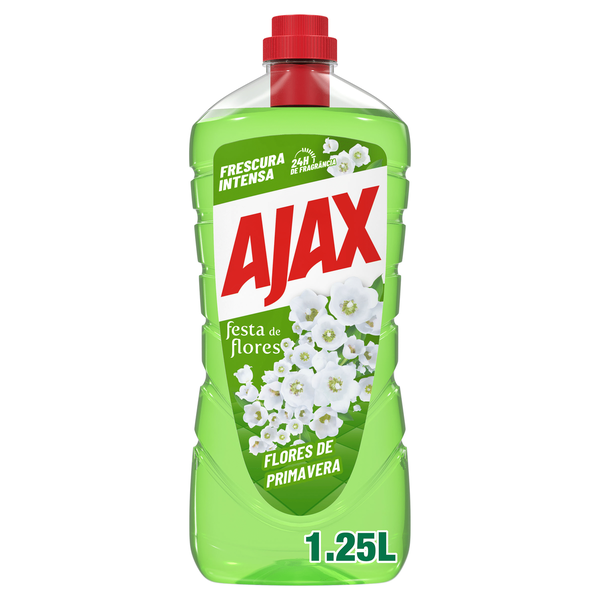 Lava Tudo Perfumado Flores Primavera Ajax
