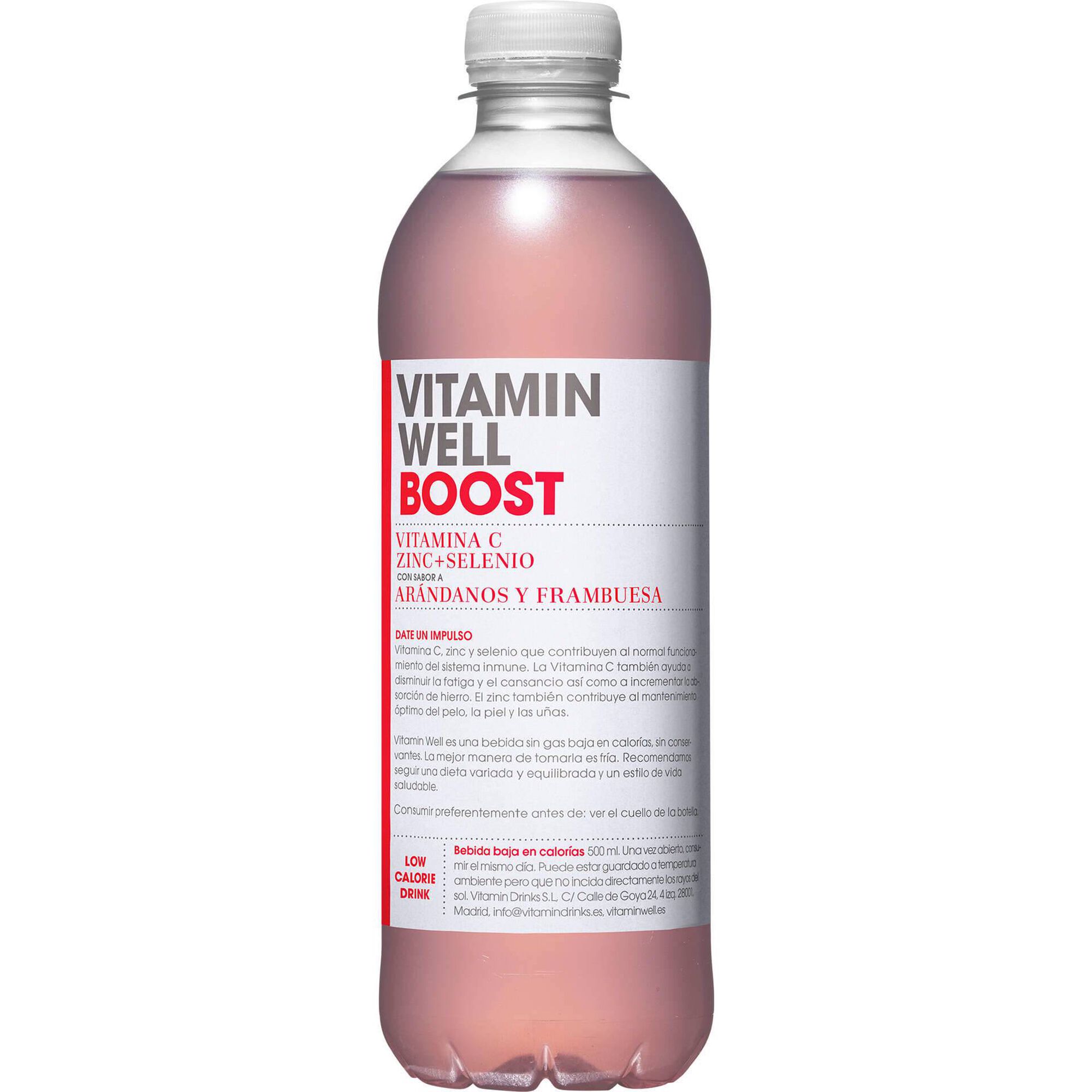 Bebida Vitaminada Boost Arandos e Framboesa