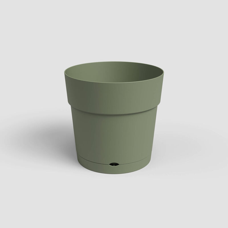 Vaso Redondo Plástico 20 cm Verde Artevasi