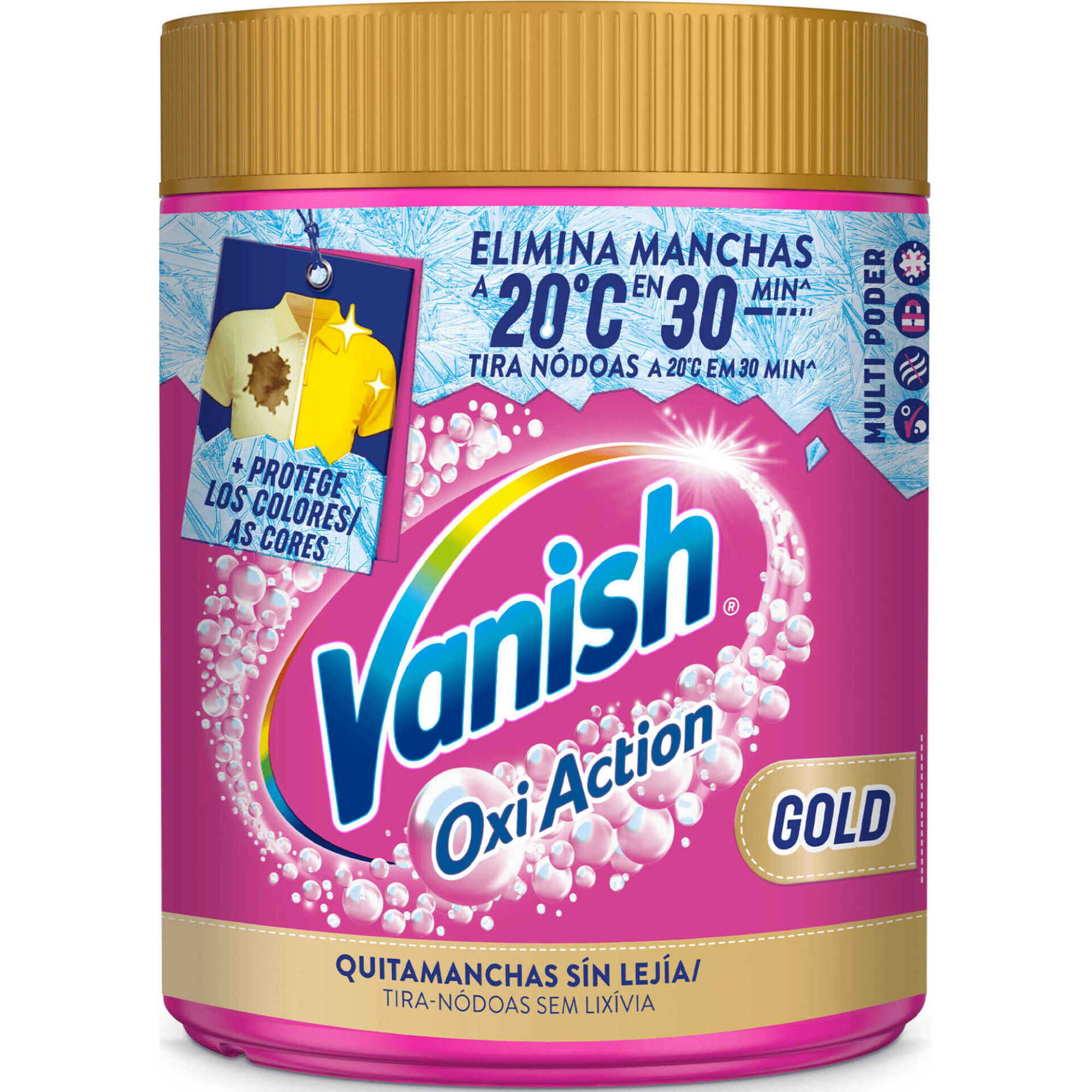 Tira Nódoas Pó Oxi Action Gold Cores Tira Nódoas Pó Oxi Action Gold Cores