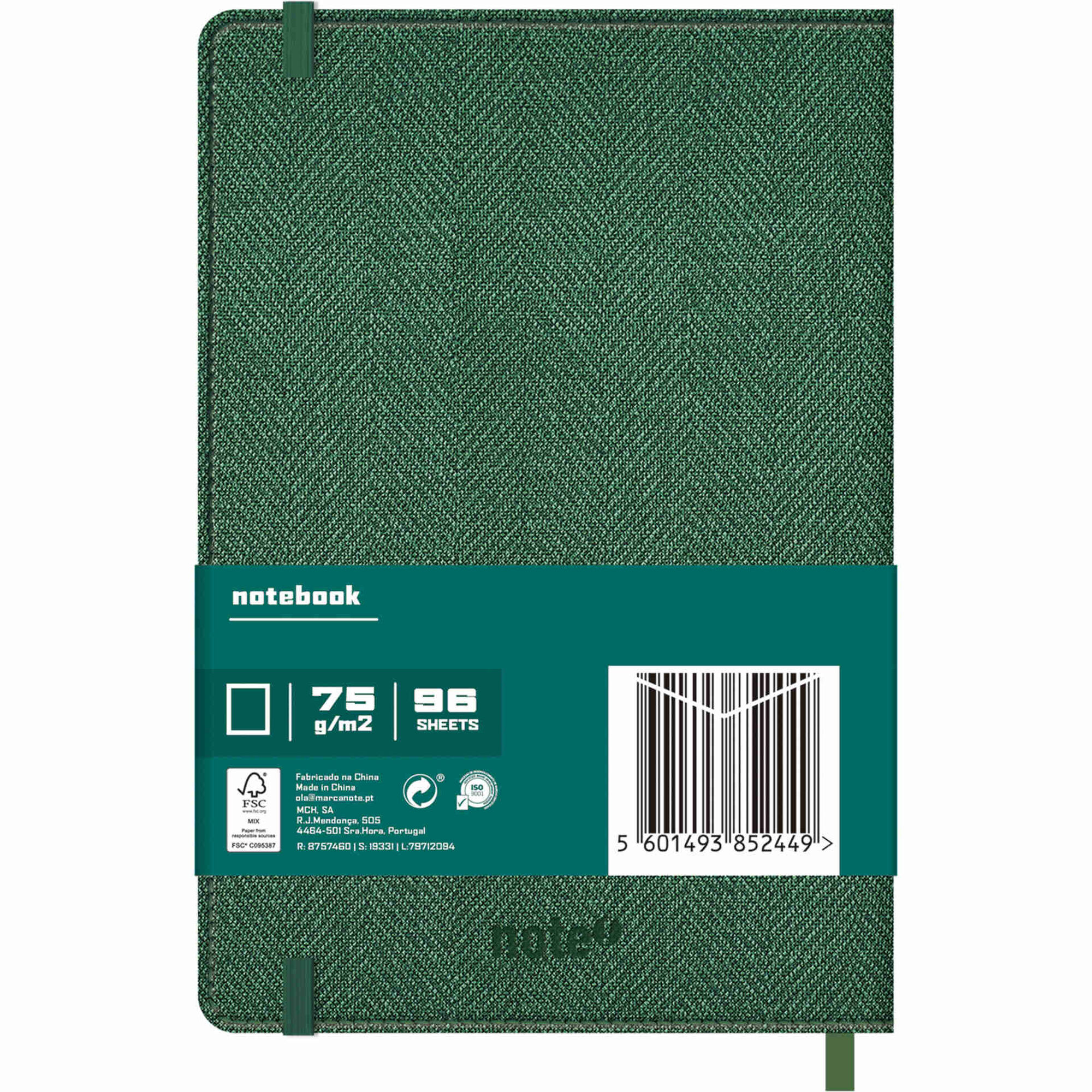 Caderno Agrafado com El&aacute;stico A5 Classic Liso (v&aacute;rias cores) Note!