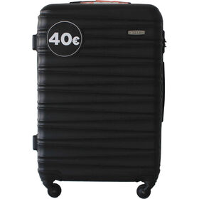 Mala de Viagem M&eacute;dia 4 Rodas Preta Oslo Pack It